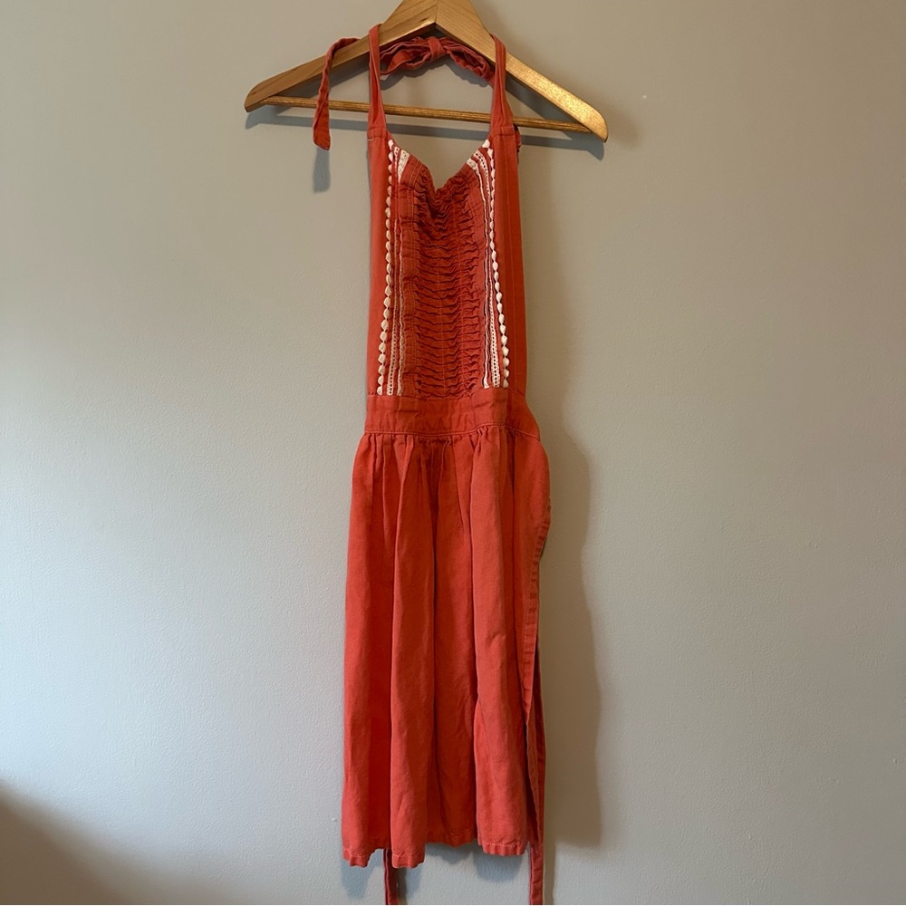 Red Anthropologie Apron